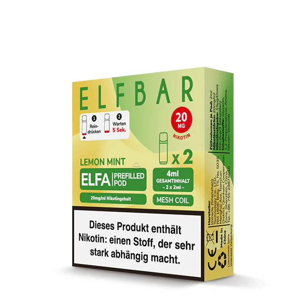 Second image of ELFA Prefilled Pod Lemon Mint