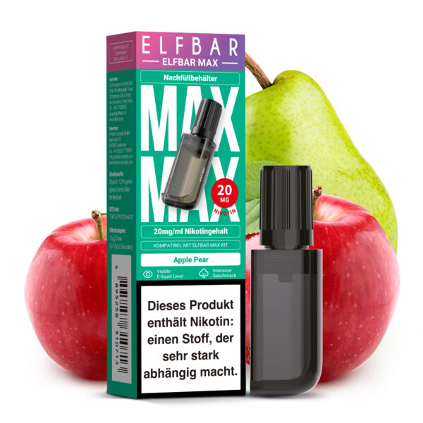 ELFBAR MAX Nachfüllbehälter Apple Pear 20 mg/ml
