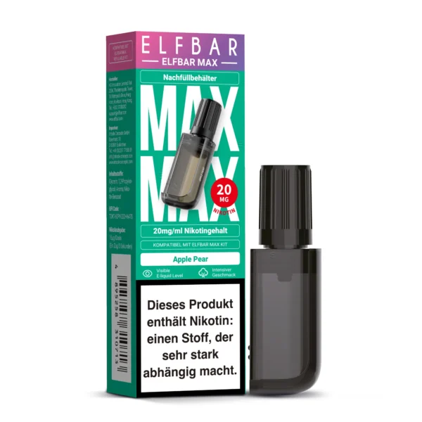 Second image of ELFBAR MAX Nachfüllbehälter Apple Pear 20 mg/ml