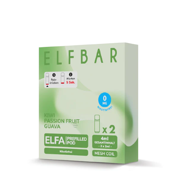 Second image of ELFA Prefilled Pod Kiwi Passion Fruit Guava (nikotinfrei)