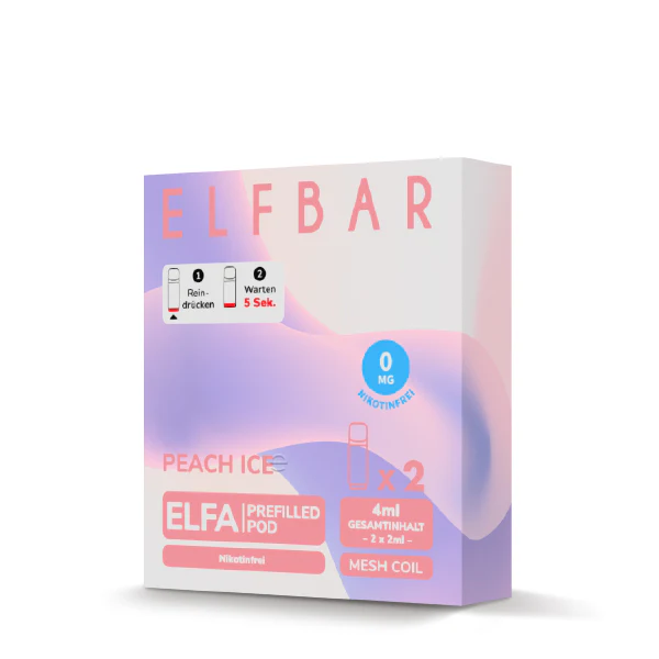 Second image of ELFA Prefilled Pod Peach Ice (nikotinfrei)