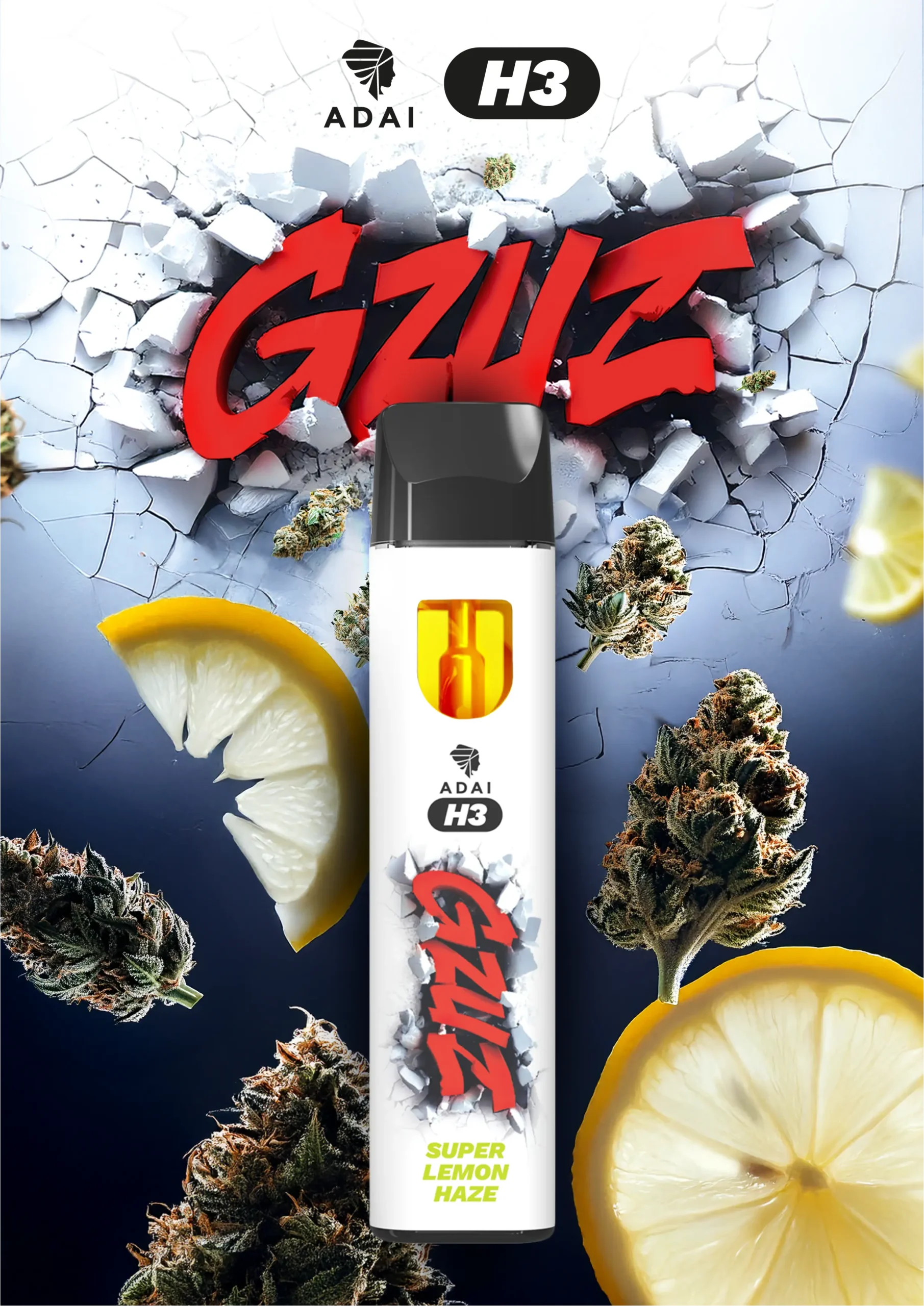 GZUZ Einweg H3 Vape Super Lemon Haze
