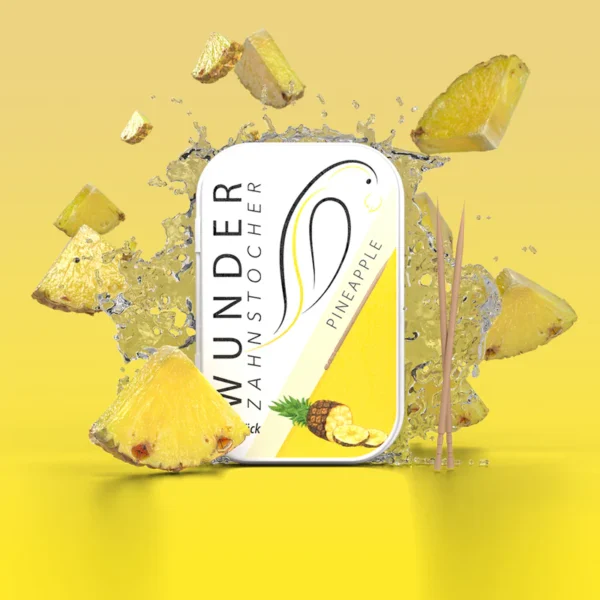 Wunder Zahnstocher - Metalldose - Ananas - 100 Stück
