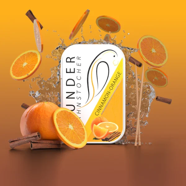 Wunder Zahnstocher - Metalldose - Zimt Orange - 100 Stück